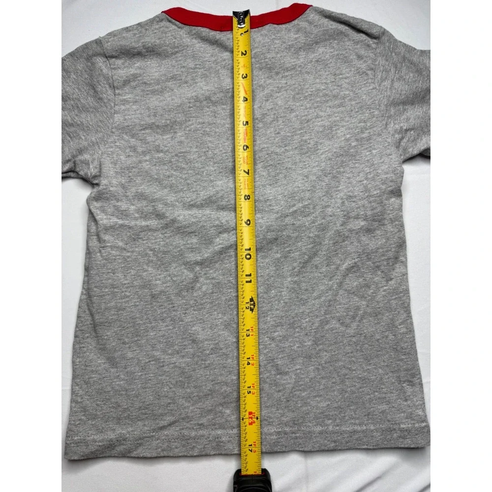 Walt Disney World Epcot Mickey Mouse One Mouse One World Gray Ringer Tee Kids S